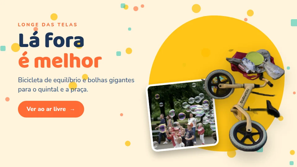 Pé de Pipa Brinquedos — Lá fora